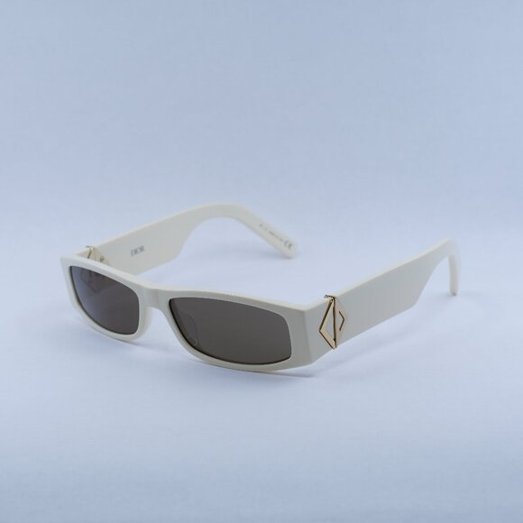 🕶️ New Dior CD DIAMOND S1I 50F0 Sunglasses - Ivory Frame, Dark Brown Frame - Picture 1 of 13